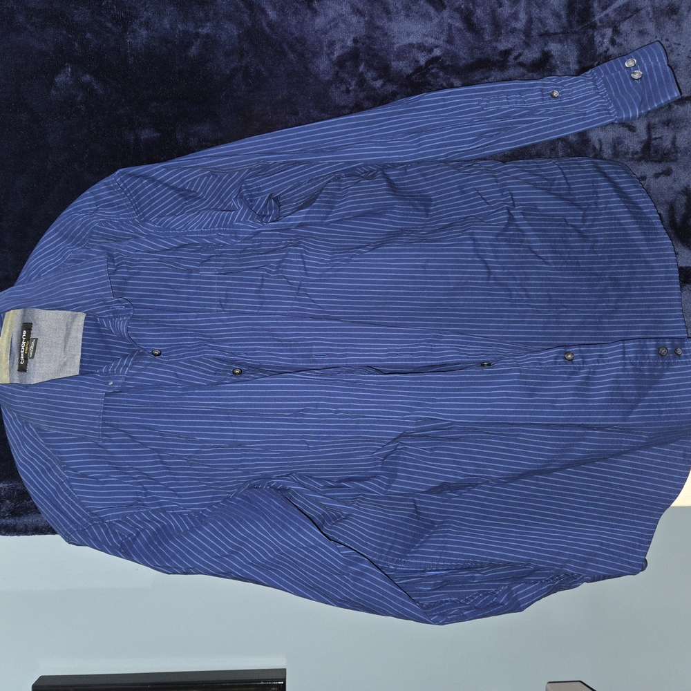 Men's Blue Striped Shirt